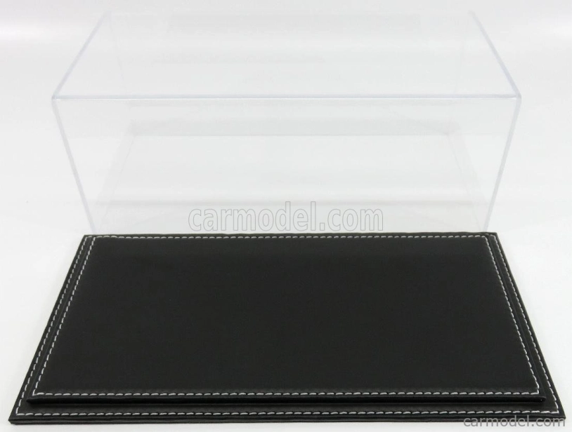 Atlantic Vetrina display box Maranello Base In Pelle Nera - Leather Base Black - Lungh.lenght Cm 32.5 X Largh.width Cm 16.5 X Alt.height Cm 12.5 (altezza Interna 11.5 Cm ) 1:18 Plastový Displej