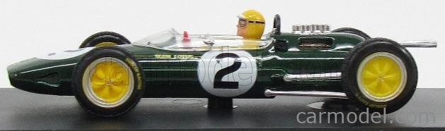 Brumm Lotus F1  25 N 2 Belgium Gp 1963 T.taylor - With Pilot - Figure 1:43 Zelená