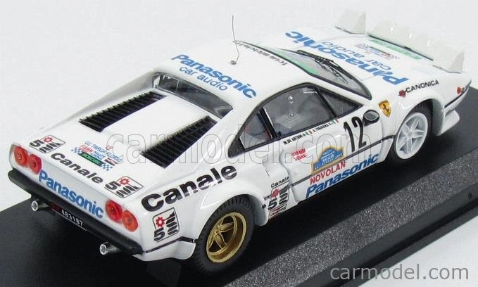 Najlepší model Ferrari 308 Gtb Coupe (nočná verzia) N 12 Winner Targa Florio 1982 Tognana - De Antoni 1:43 White