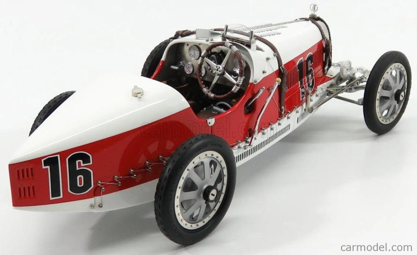 Cmc Bugatti T35 N 16 Nation Colour Project Monaco 1924 1:18 červená biela