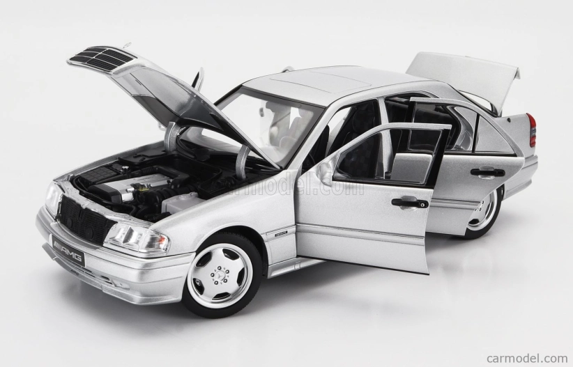 Norev Mercedes benz C-class C36 Amg (w202) 1993 1:18 Strieborný