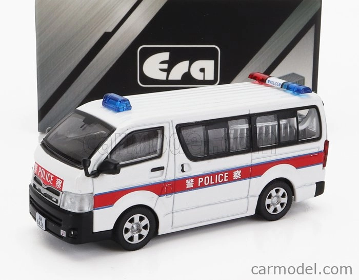 Era-models Toyota Hiace Minibus Police With Rescue Dog 2009 1:64 Bílá Červená