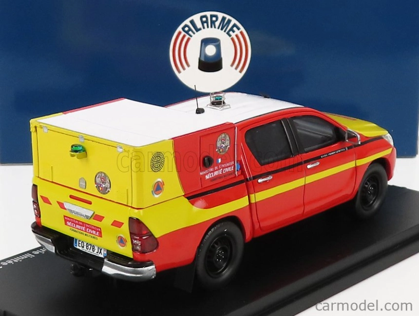 Alarme Toyota Hi-lux Pick-up Double Cabine Vltt Securite Civile Cyno 2011 1:43, červená