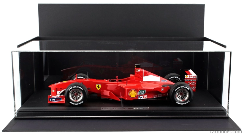 Gp-repliky Ferrari F1 F2000 N 4 Winner German Hockenheim Gp 2000 Rubens Barrichello 1:12 Červená biela