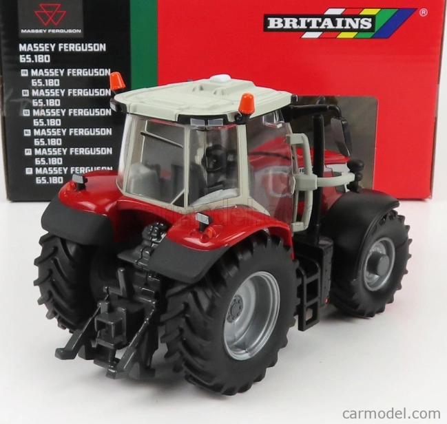 Britský traktor Massey ferguson 65.180 2018 1:32 červeno-sivý