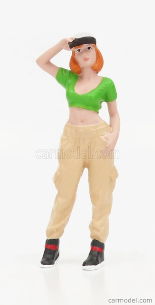 American diorama Figures Girl Hip Hop - 1 1:24 Bílá Zelená