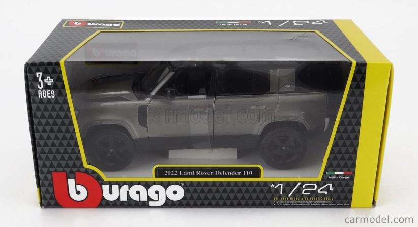 Bburago Land Rover Defender 110 1:24 strieborná