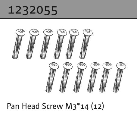 1232055 - Pan Head Screw M3*14 (18)