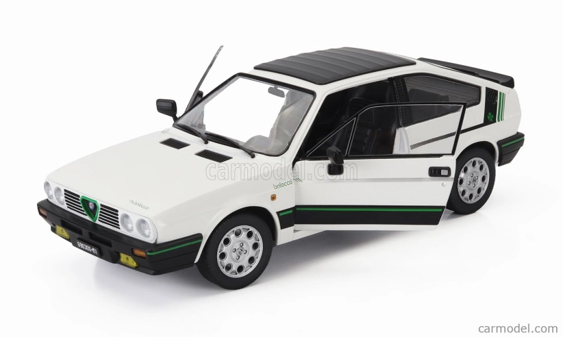 Mitica-diecast Alfa romeo Alfa Romeo Sprint 1.5 Quadrifoglio Verde Balocco 1984 1:18 Bianco Capodimonte - Bílá