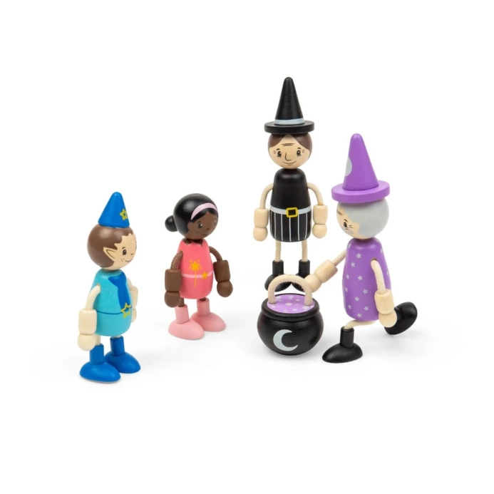 Bigjigs Toys Sada bábik do domčeka Rozprávkové bytosti