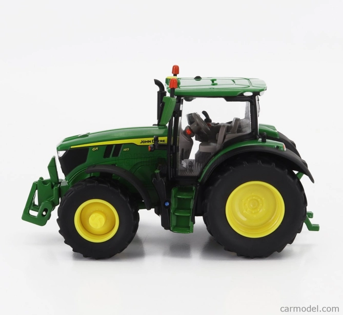 Britains John deere 6r 185 Tractor 2022 1:32 Zelená Žlutá