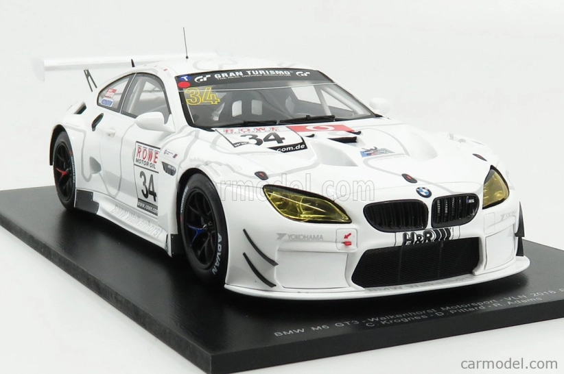 Spark-model BMW 6-series M6 Gt3 Team Walkenhorst Motorsport N 34 Vln Round 9 2018 C.krognes - D.pittard 1:18 Bílá