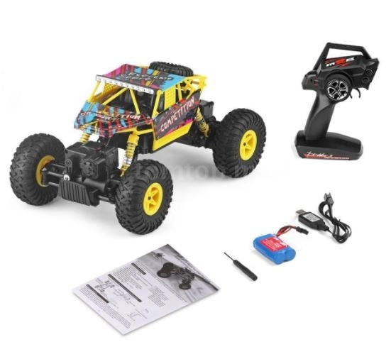 RC crawler Competition 1:18, žltá