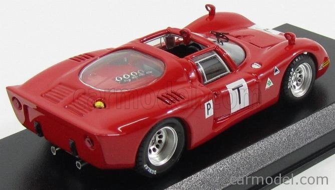 Best-model Alfa romeo 33.2 Le Mans Test 1968 Bianchi - Zeccoli - Grosselin - Trosch 1:43 Red