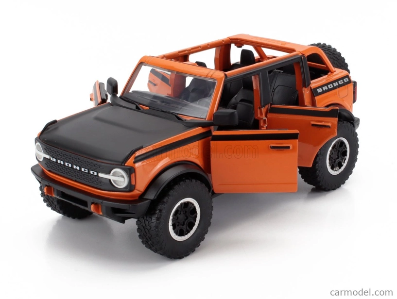 Jada Ford usa Bronco Open 2021 so sadou 4x pneumatiky 1:24 oranžová čierna