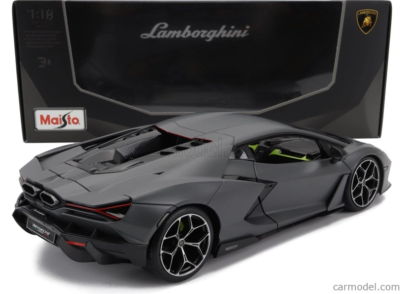 Maisto Lamborghini Revuelto Hybrid 2023 – Exclusive Carmodel 1:18 Vulcano matná sivá