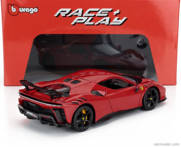 Bburago Ferrari Sf90 Xx Stradale 2024 1:18 Rosso Corsa – červeno-čierna
