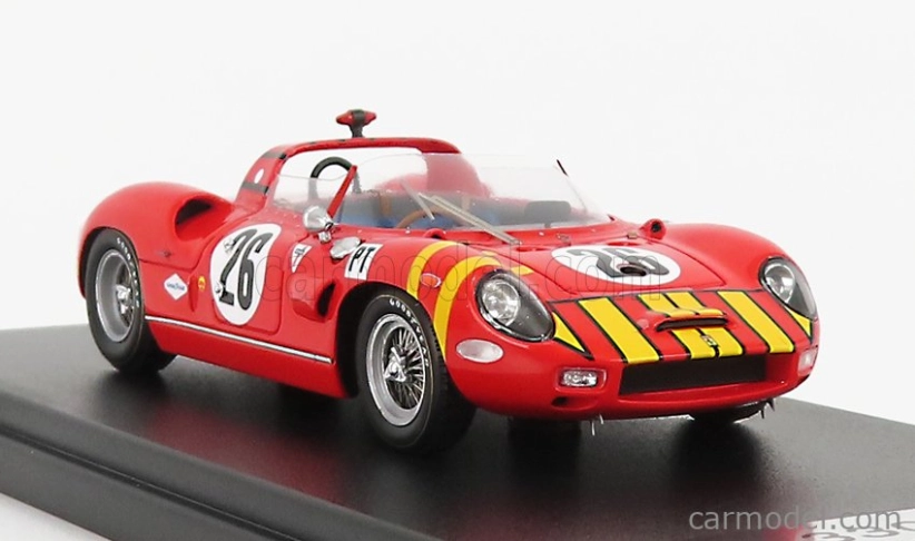 Looksmart Ferrari 330p Spider N 26 12h Sebring 1965 B.grossman - S.hudson 1:43 Červená Žlutá
