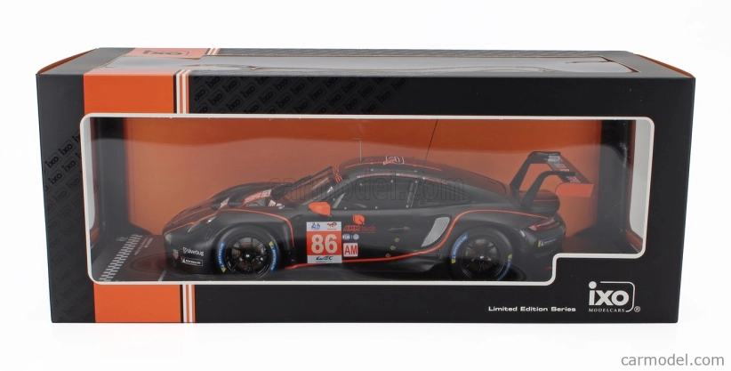 Ixo-models Porsche 911 991 Rsr-19 4.2l Team Gr Racing N 86 24h Le Mans 2022 Michael Wainwright - Riccardo Pera - Ben Barker 1:18 Matná Černá Oranžová