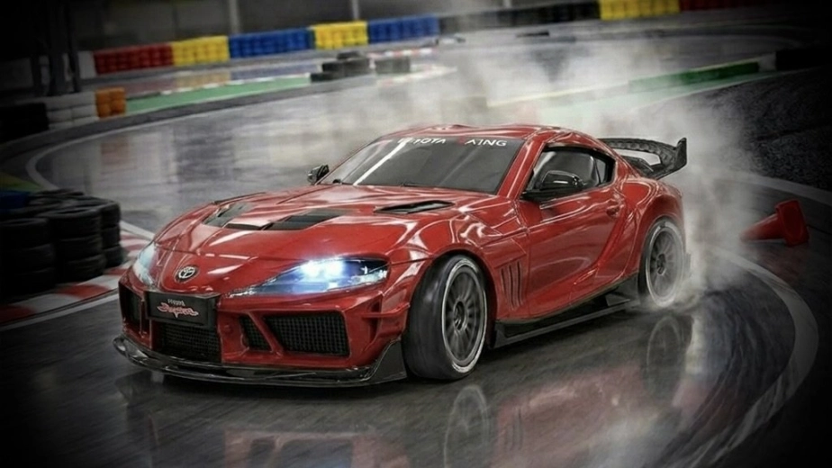 Toyota Supra Drift/Race 1:43 4WD RTR red