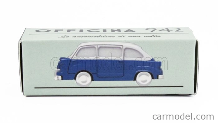 Officina-942 Fiat 600 Multipla Speciale Carrozzeria Frua 1956 1:76 Modrá Světle Šedá