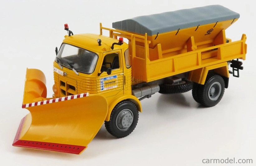 Edicola Pegaso 3040 Truck Snowplough Spargisale E Spazzaneve 1980 1:43 Žltá