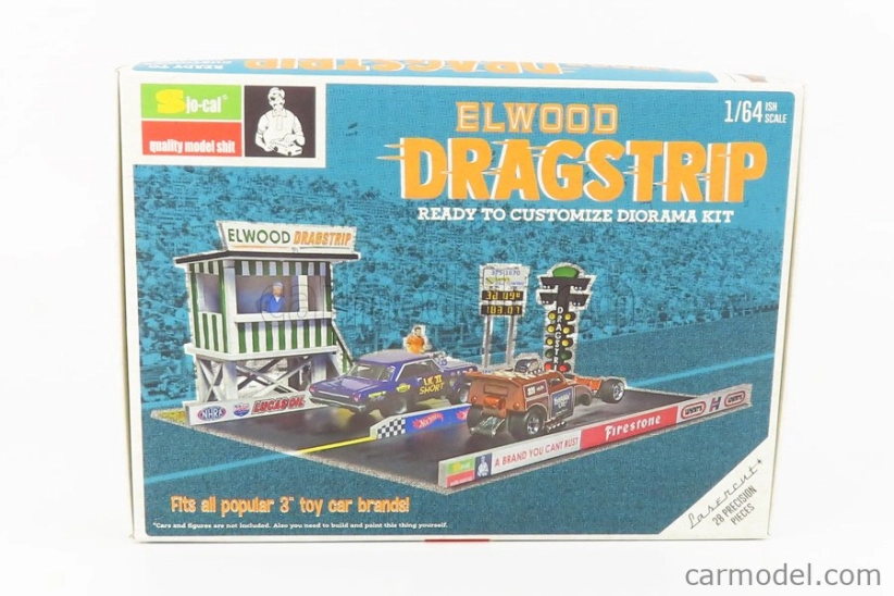 Sjo Accessories Diorama Kit Elwood Dragstrip 1:64 /