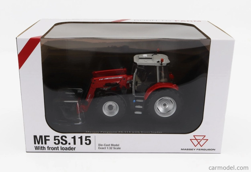 Universal hobbies Massey ferguson Mf5s.115 Tractor With Front Loader 2022 1:32 Červená Šedá