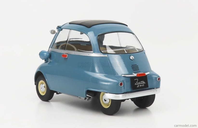 BMW Isetta 1959 v mierke 1:12 modrá sivá