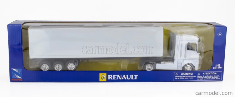 Newray Renault Magnum Ae500 Truck Cassonato 2009 1:43 Bílá