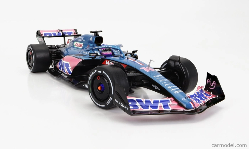 Solido Renault F1 A522 Team Alpine Bwt N 14 Monaco Gp 2022 Fernando Alonso 1:18 Modrá Ružová