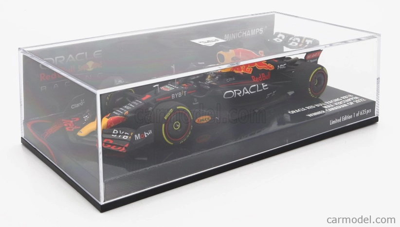 Minichamps Red bull F1 Rb18 Team Oracle Red Bull Racing N 1 Winner Canadian Gp World Champion 2022 Max Verstappen 1:43 Matná modrá žltá červená