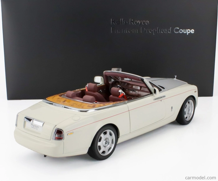 Kyosho Rolls royce Phantom Drophead Cabriolet 2-dverový 2013 1:18 Anglicky White