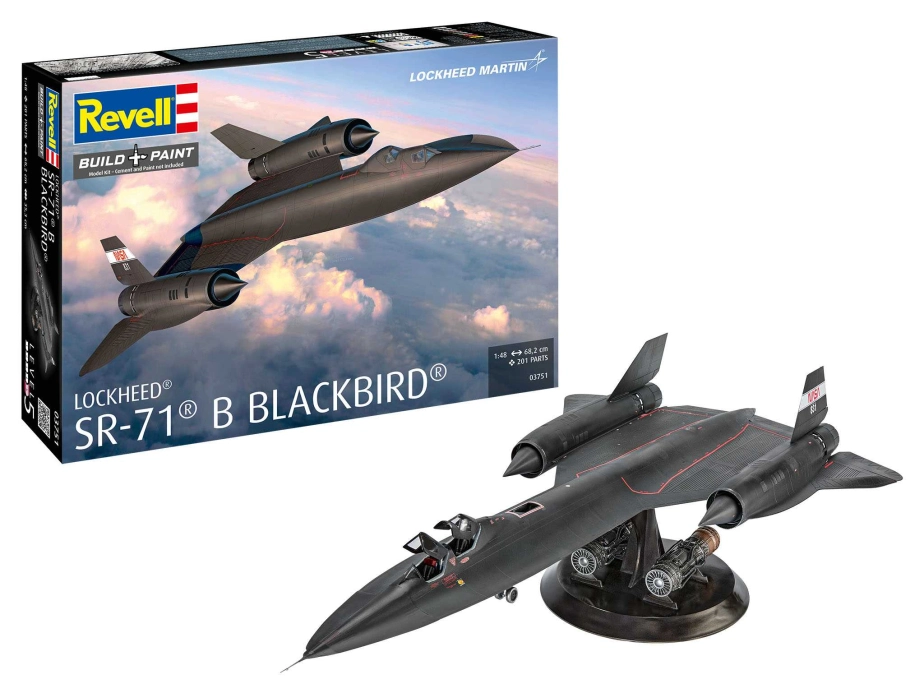 Plastic ModelKit lietadlo 03751 - Lockheed SR-71B Blackbird (1:48)