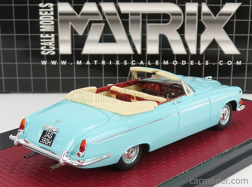 Matrix scale models Jaguar 420g Cabriolet Open 1969 1:43 Blue