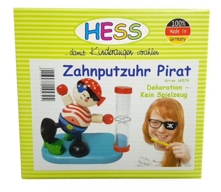 Pirátske presýpacie hodiny Hess na meranie času čistenia zubov