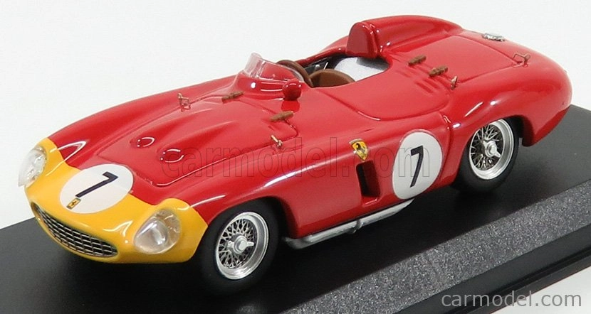 Umelecký model Ferrari 857s Ch.0578 N 7 5. 1000km Paríž-monthlery 1956 De Pordago - Hill 1:43 Červená