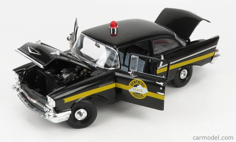 Highway61 Chevrolet 150 Sedan Kentucky State Police 1957 1:18 čierna