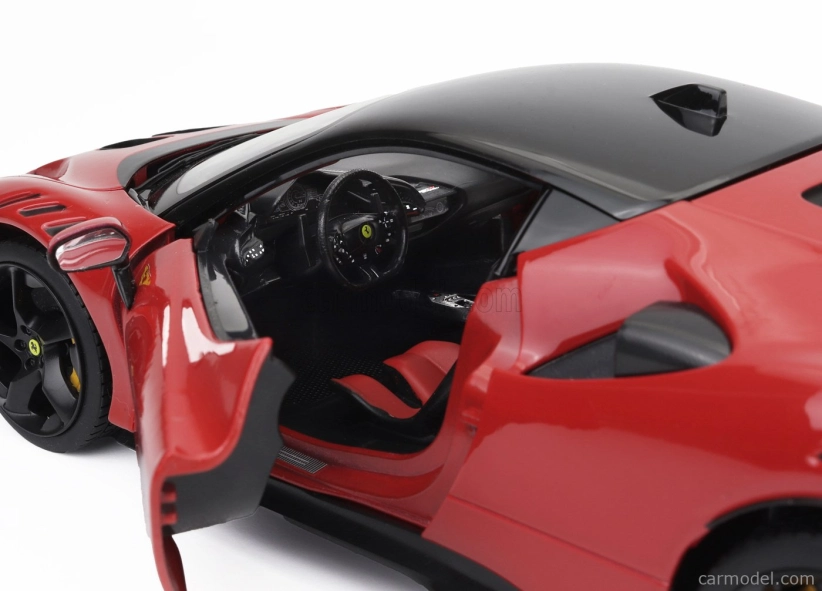 Bburago Ferrari Sf90 Xx Stradale 2024 1:18 Rosso Corsa – červená čierna