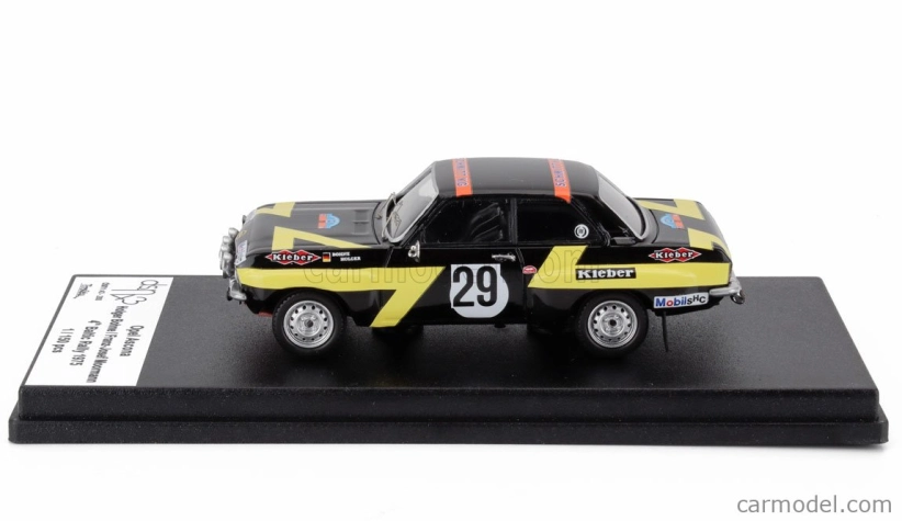 Trofeu Opel Ascona (night Version) N 29 Rally Baltic 1975 Holgher Bohne - Franz Josef Moormann 1:43 Černá Žlutá