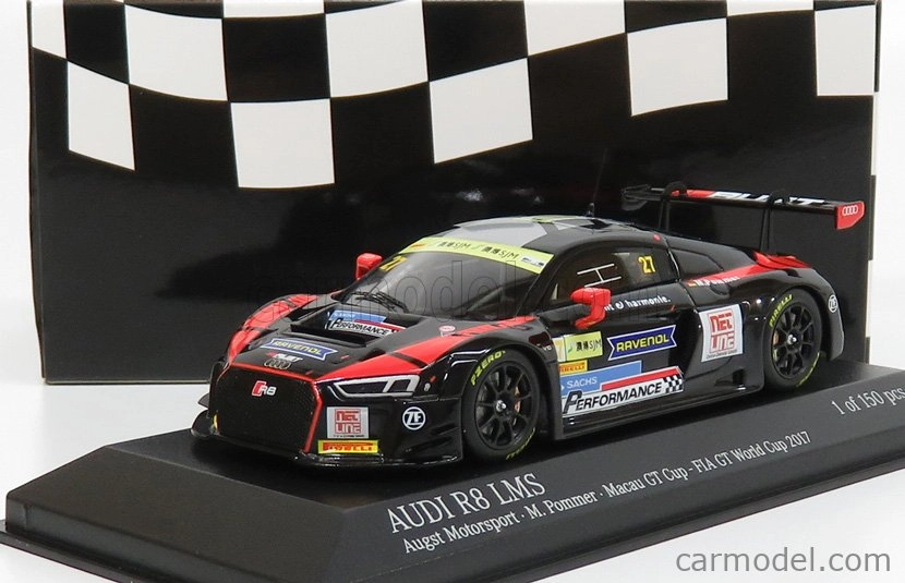 Minichamps Audi R8 Lms Augst Motorsport N 27 Fia GT Macau Cup 2017 Markus Pommer 1:43