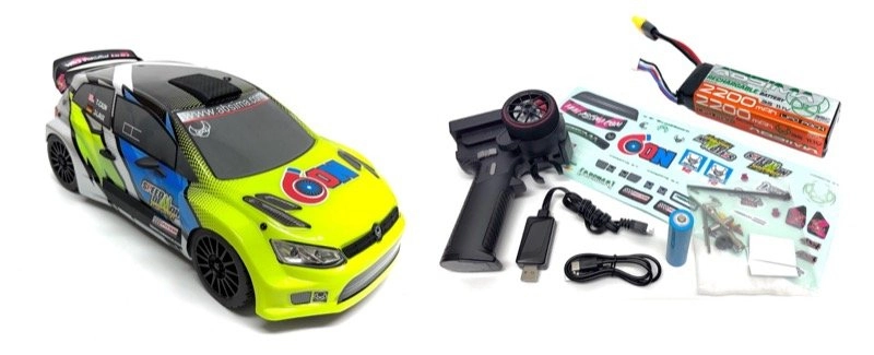 Absima Rally Car Speed Demon 1:12 4WD RTR Brushless žluto-modrý