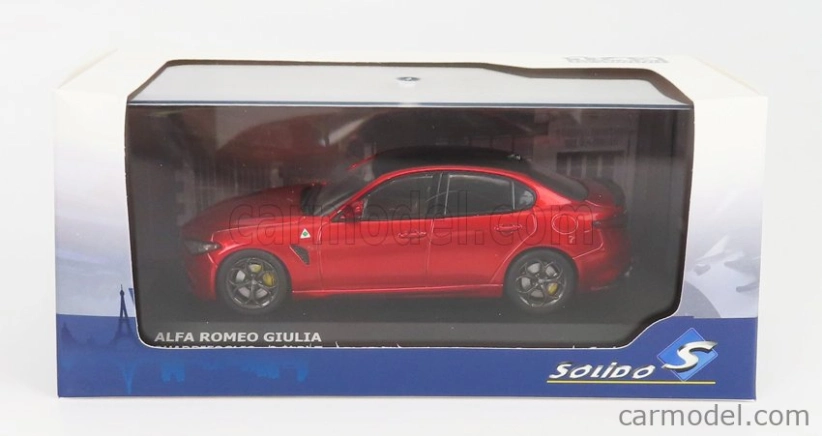 Solido Alfa romeo Giulia Quadrifoglio 2016 1:43 Červená
