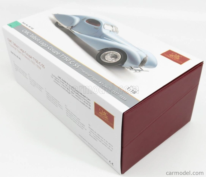 Cmc Talbot lago T150 Coupe C-ss Teardrop Figoni & Falaschi 1937 1:18 Světle Modrá Met