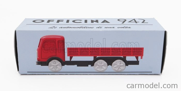 Officina-942 Om fiat Tigre Truck 3-osý 1960 1:76 Červená