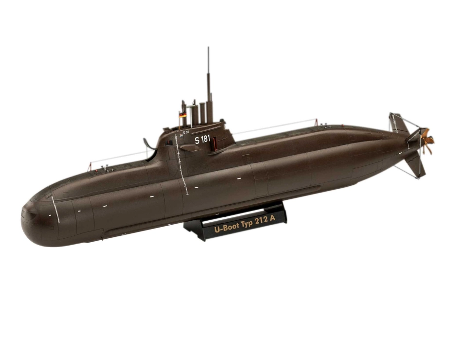 Plastic ModelKit ponorky 05186 – 70 Years Bundeswehr: Wilhelm Bauer, Type 206A, Class 2 (1:144)