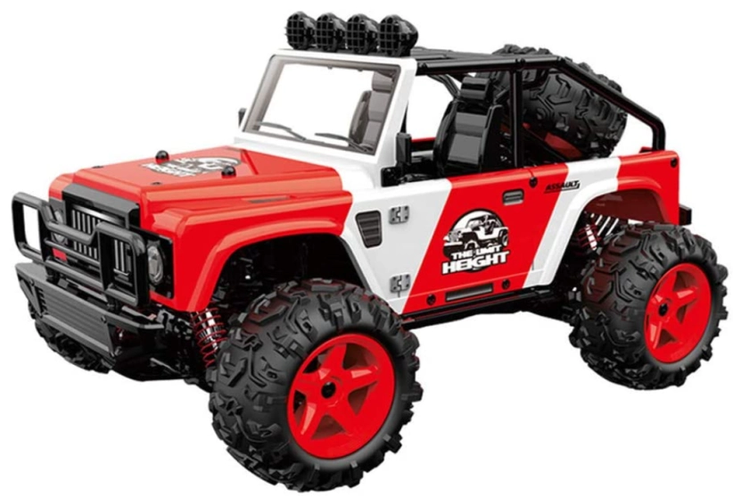 RC auto JEEP Subotech Brave, červená