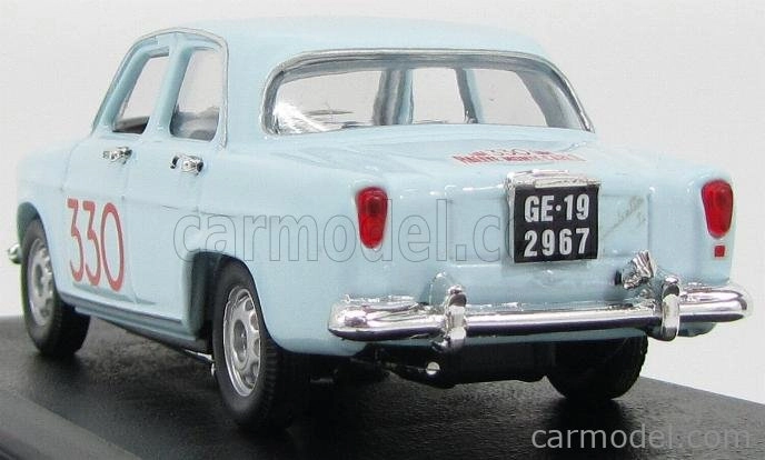 Rio-models Alfa romeo Giulietta Ti N 330 Rally Montecarlo 1964 Pinasco - Sanfilippo 1:43 Svetlo modrá