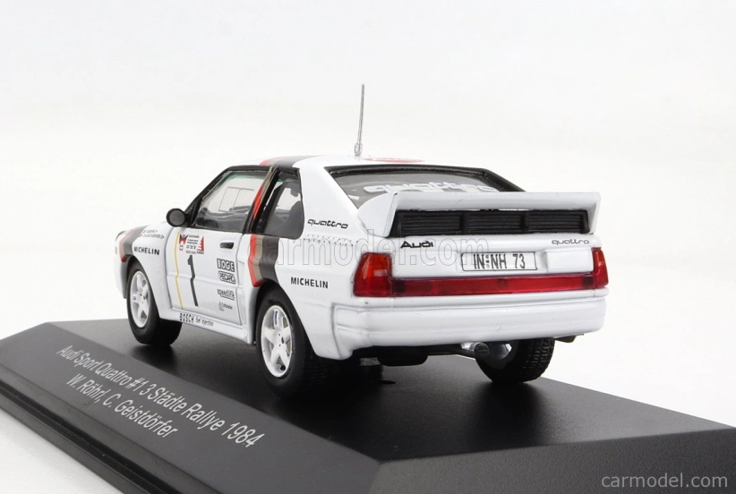 Cmr Audi Quattro Sport N 1 Winner Rally Adac Stadte 1984 W.rohrl - C.geistdorfer 1:43 Bílá