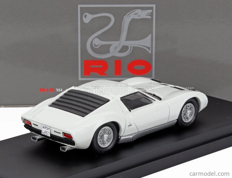 Rio-models Lamborghini Miura P400 1967 - Osobné auto Little Tony 1:43 Biela